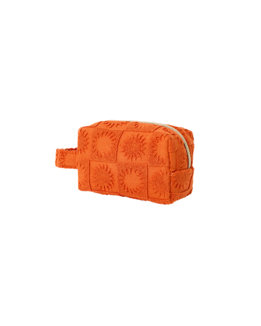 Orange Towelled Cosmetic Bag