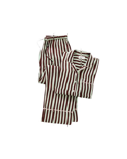 Satin Stripe Pijama Set